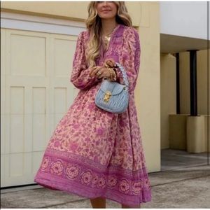 Spell Folk Song Boho Dress in Blossom